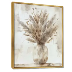 Geometric Framed Canvas Wall Art with Floating Frame