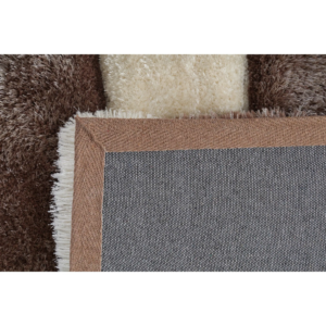 Shag Area Rug with Contemporary Stripe Pattern