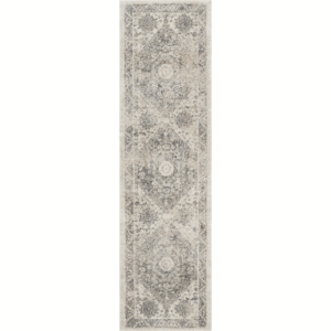 Vintage Distressed Area Rug with Plush Pile
