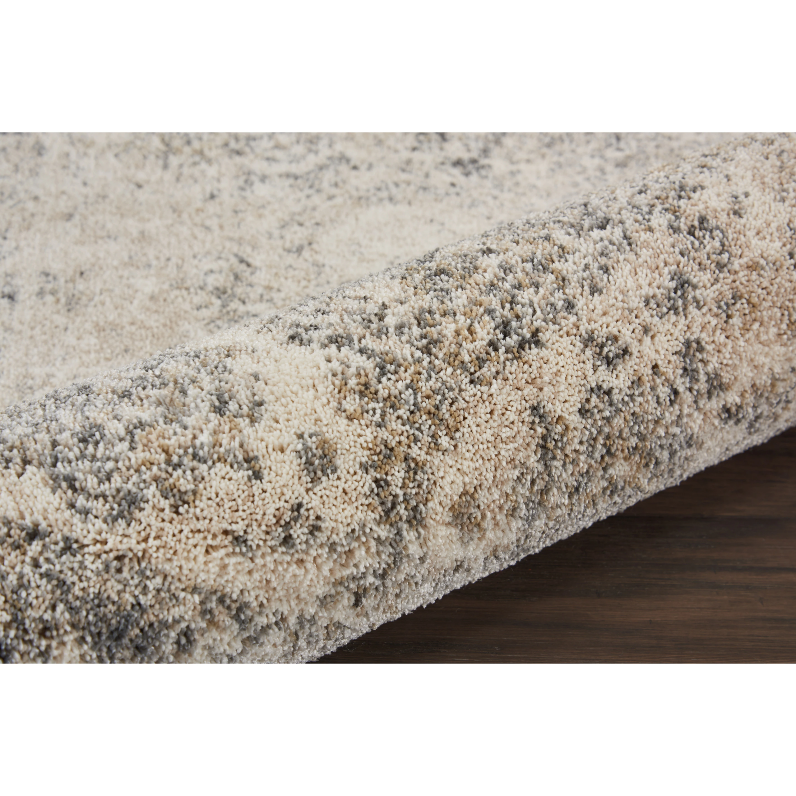 Vintage Distressed Area Rug with Plush Pile