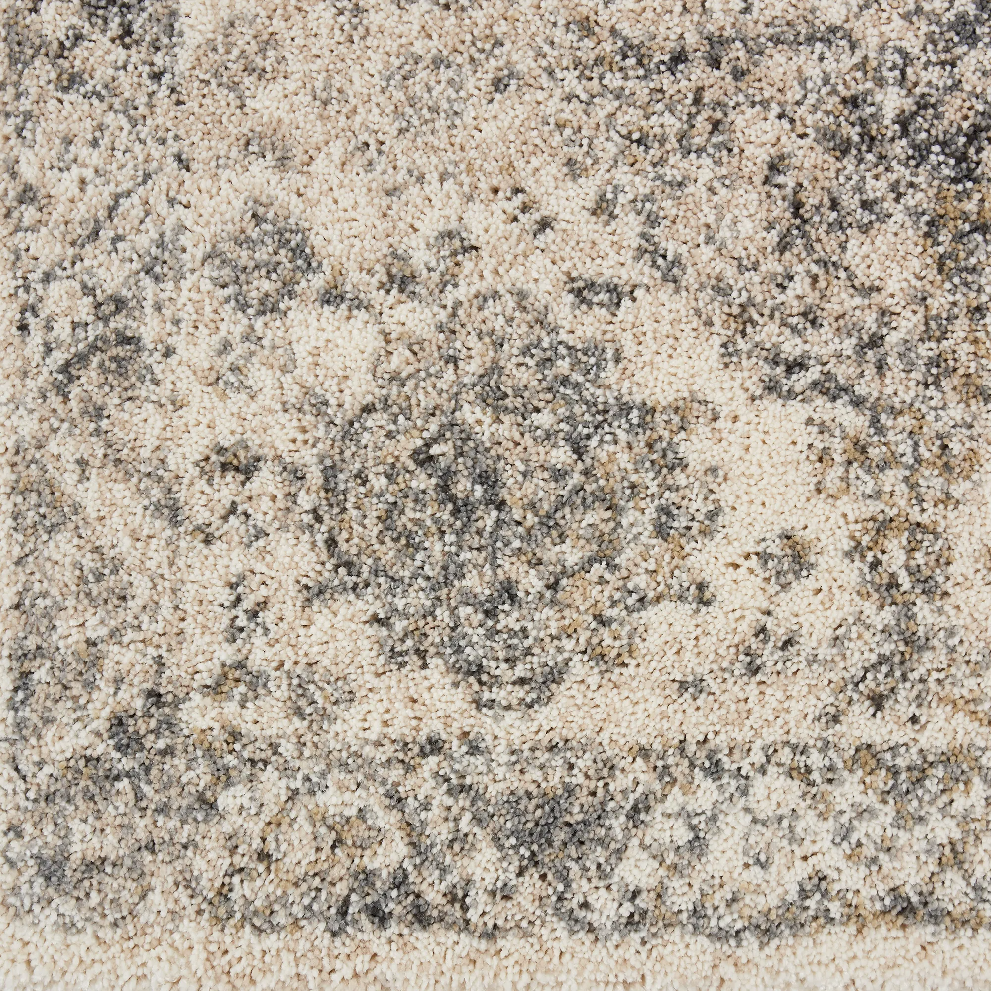 Vintage Distressed Area Rug with Plush Pile