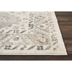 Vintage Distressed Area Rug with Plush Pile